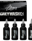 Professional greywash ink set for tattoo artists