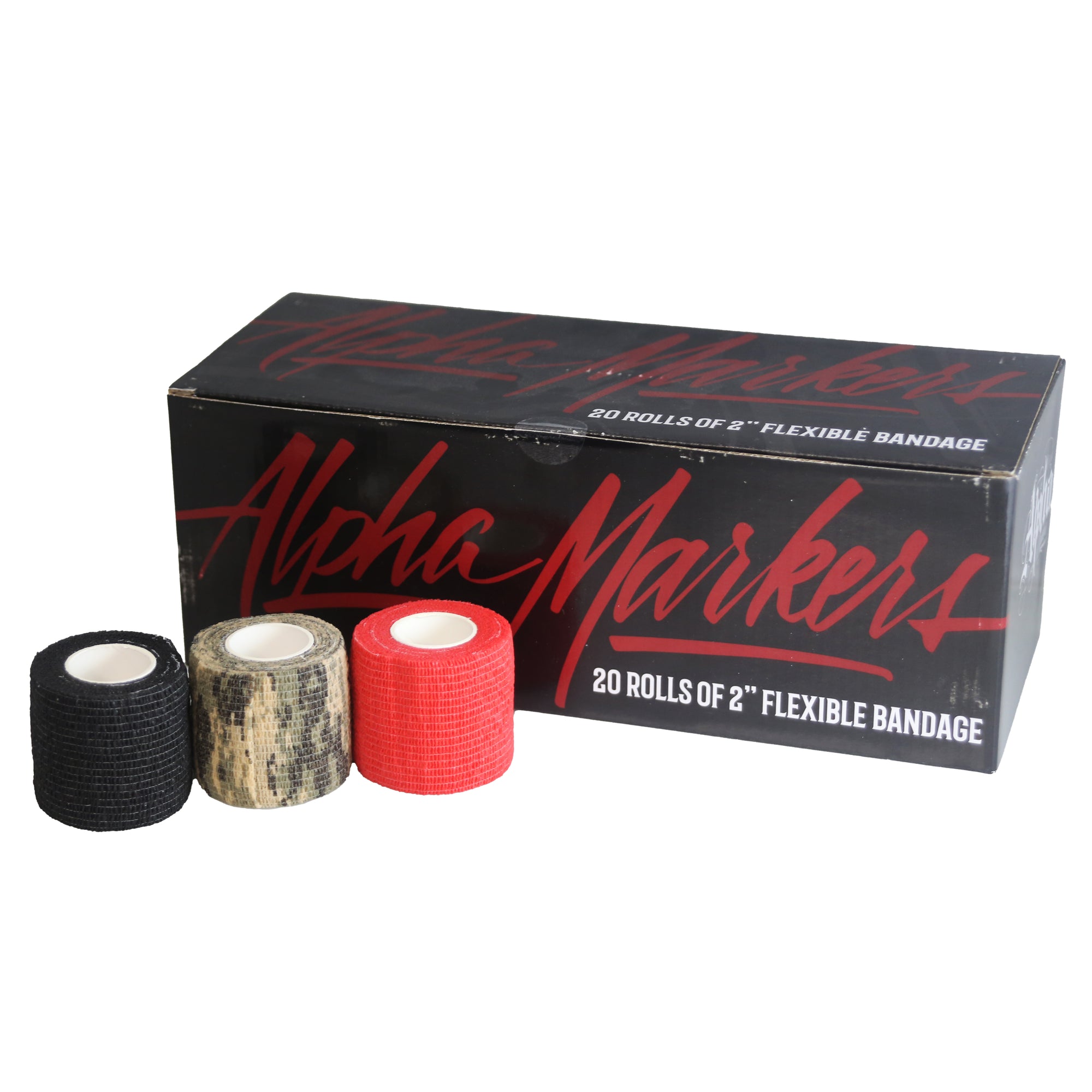 Self-adhering tattoo bandage grip wrap assorted colors