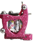 Pink heart shaped one off liner tattoo machine