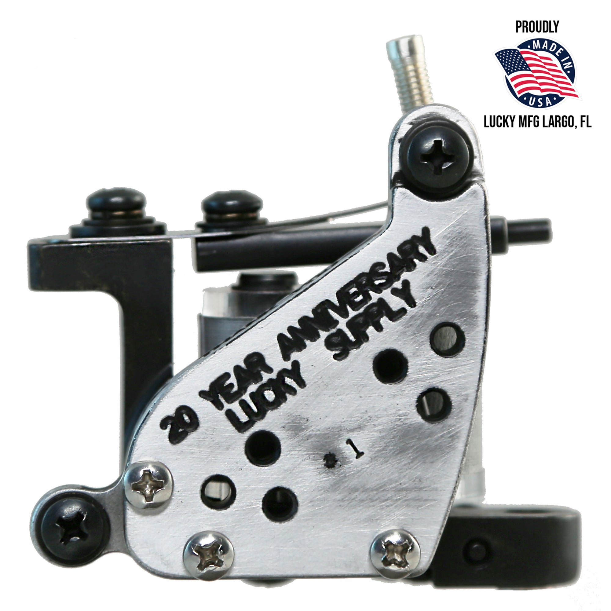Lucky Supply 20 Year Anniversary Machine — Commemorative Coil Tattoo Machine