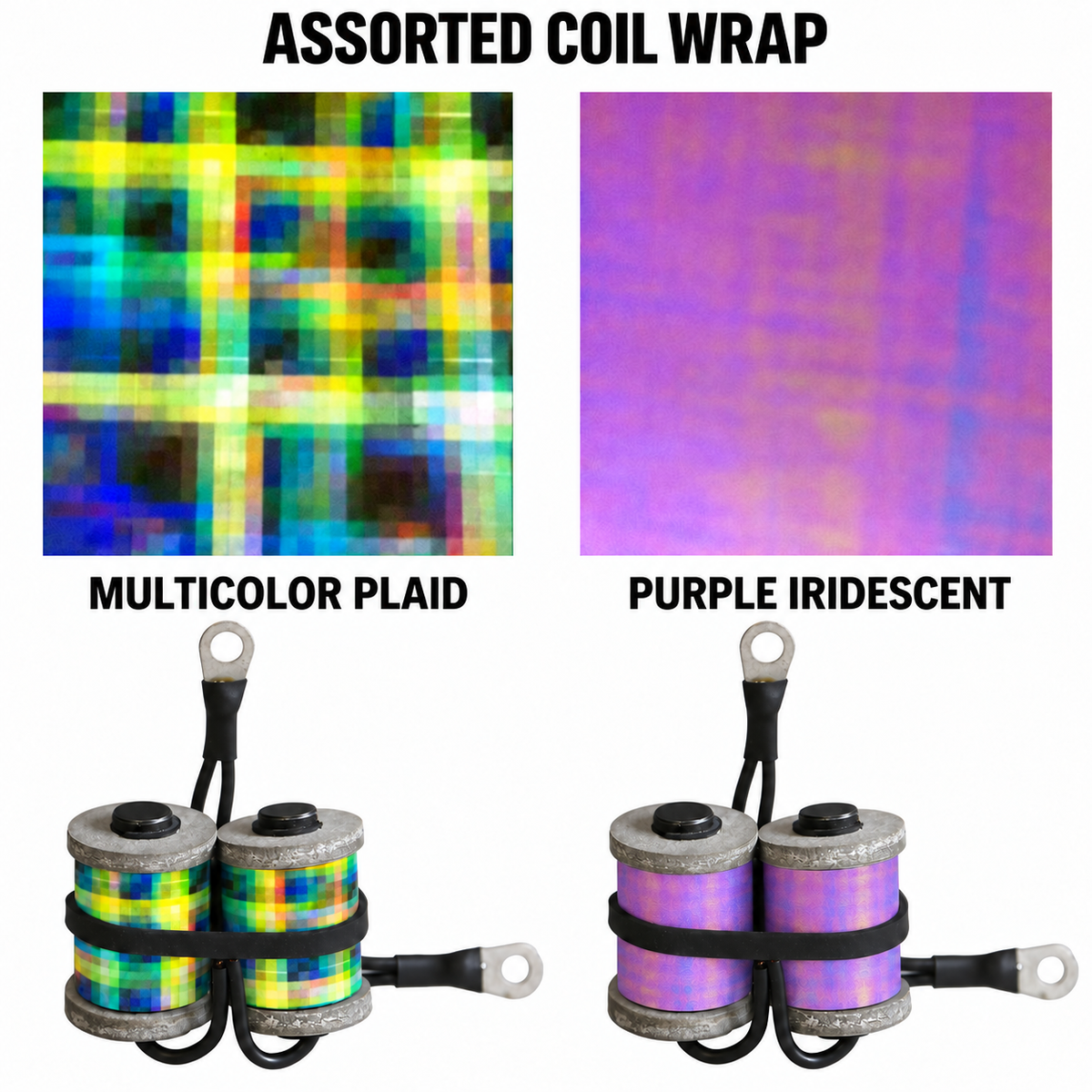 CW131 Mini Pink Plaid Coil Wrap