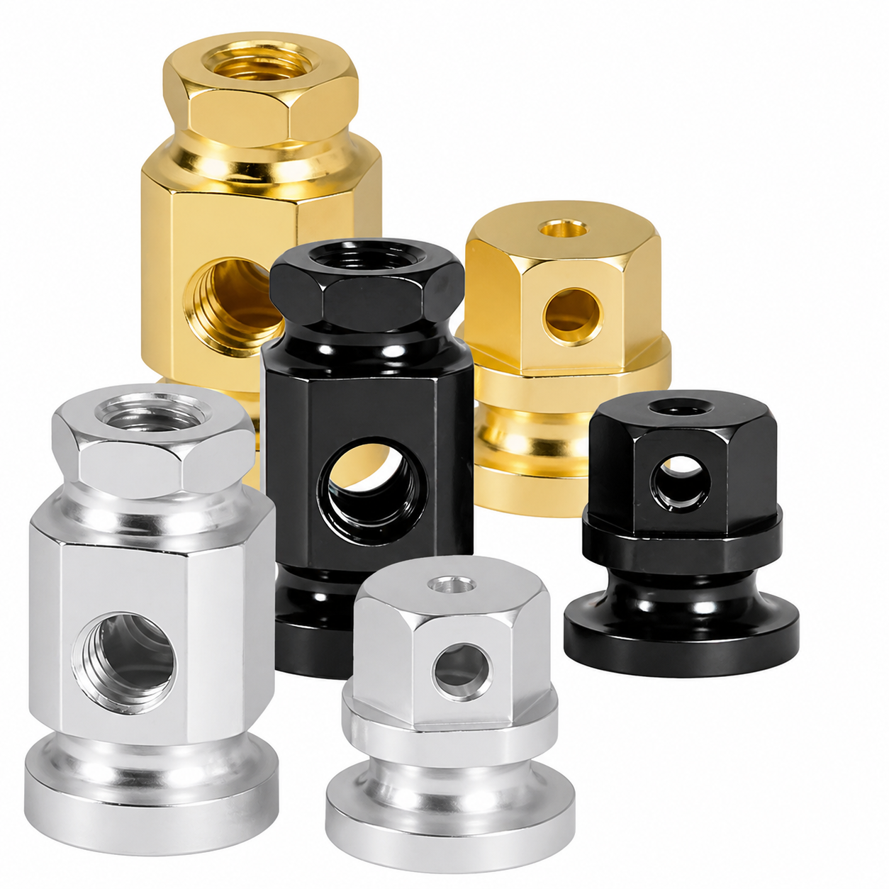 Square Sided Hex Topped Binding Posts