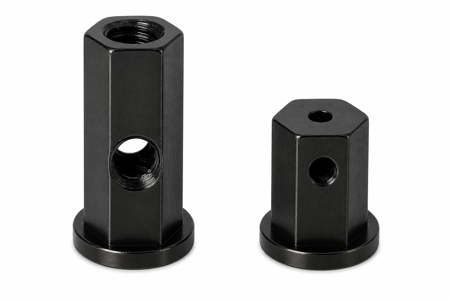 Blackened Stable Bottom Hex Binding Post Front
