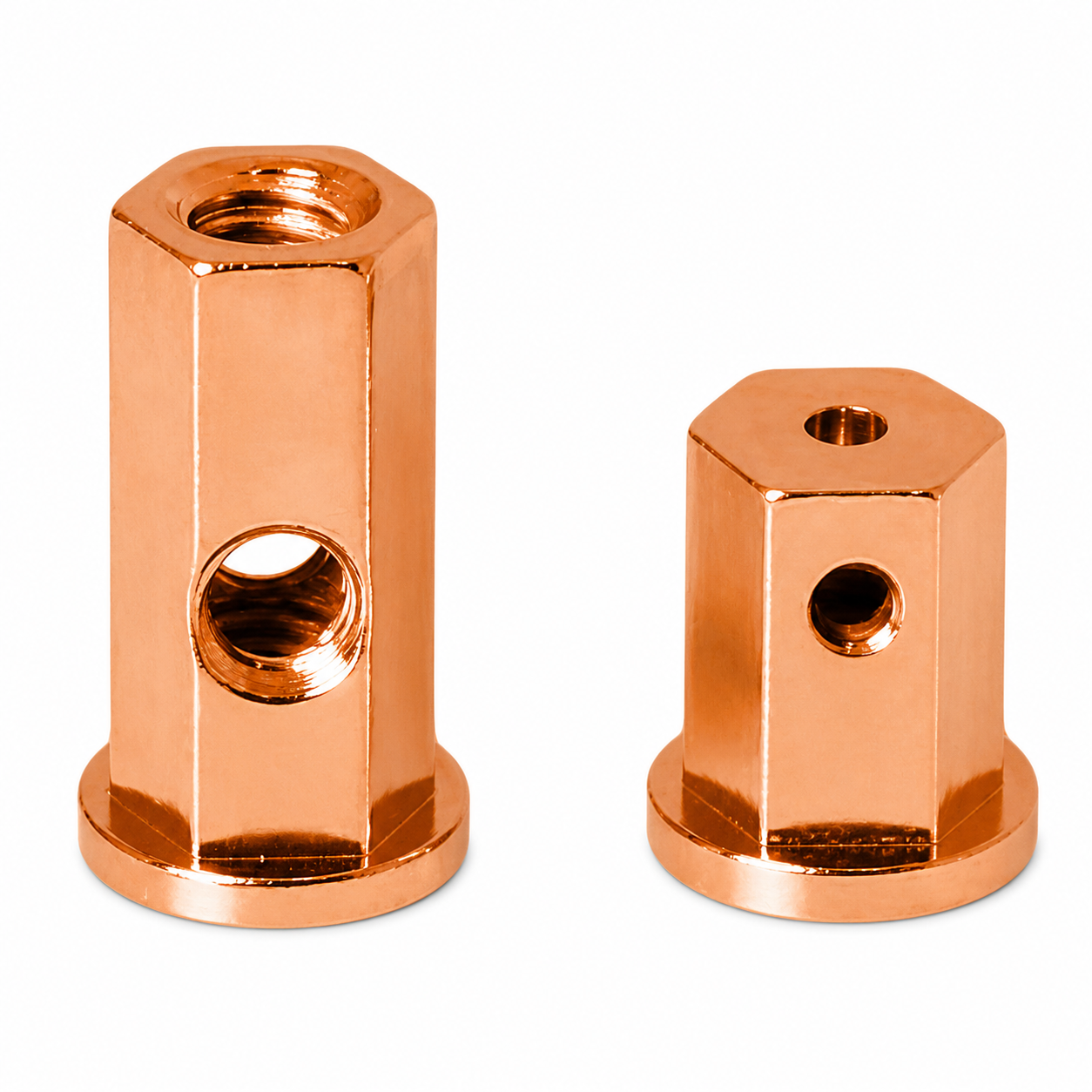 Blackened Stable Bottom Hex Binding Post Front
