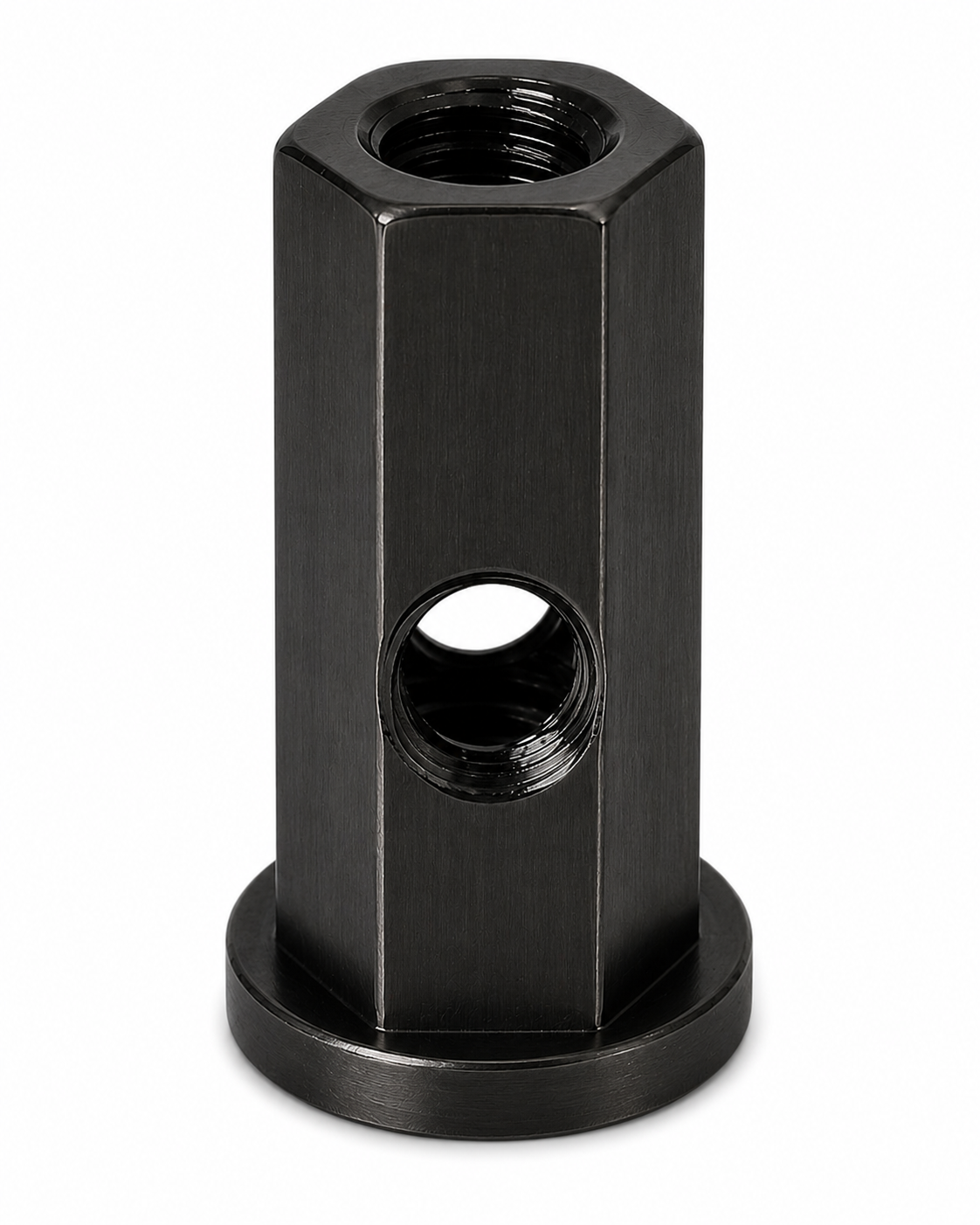 Blackened Stable Bottom Hex Binding Post Front