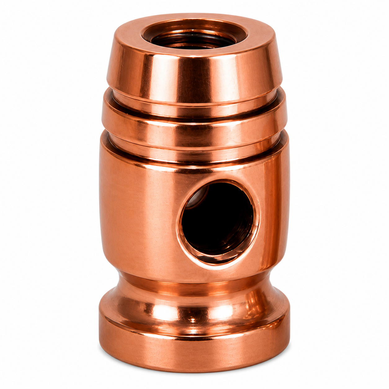 Copper Plated Round Binding Post Front