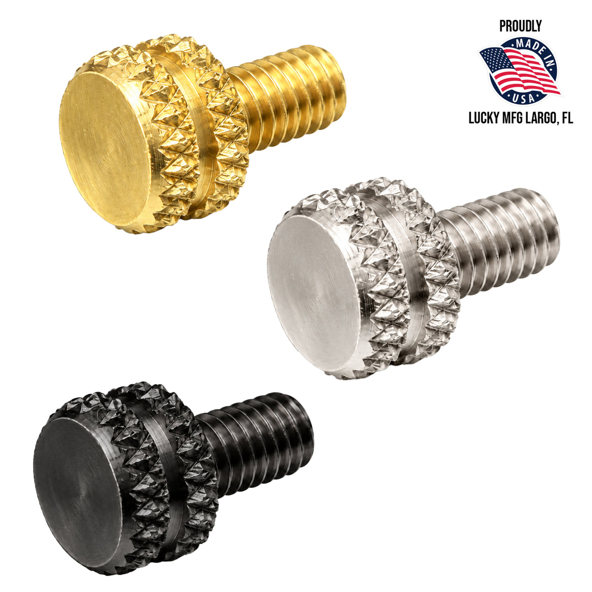 Double Wide Knurled Binding Post Screws – Tattoo Machine Hardware