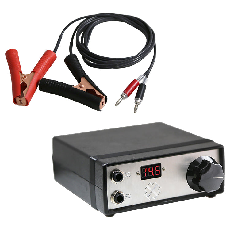 Battery Powered Rheostat Power Supply with Jumper Cable Adapters