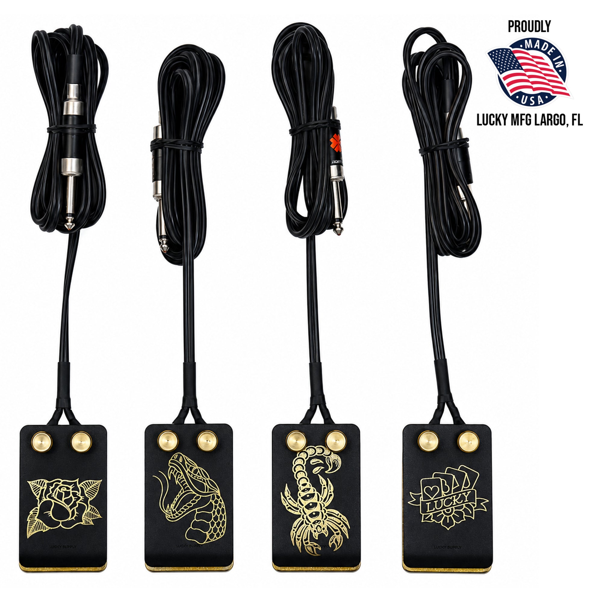 Black Powder Coated Nostalgic Foot Switches