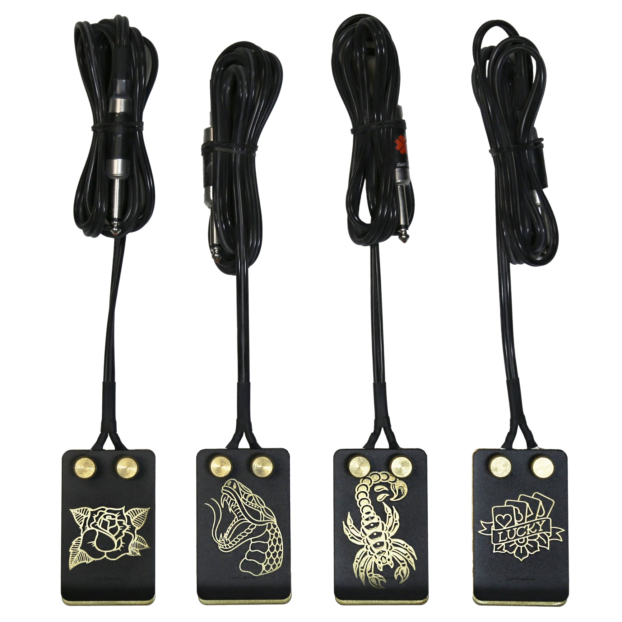 Lucky MFG Black Powder Coated Laser-Engraved Foot Switch