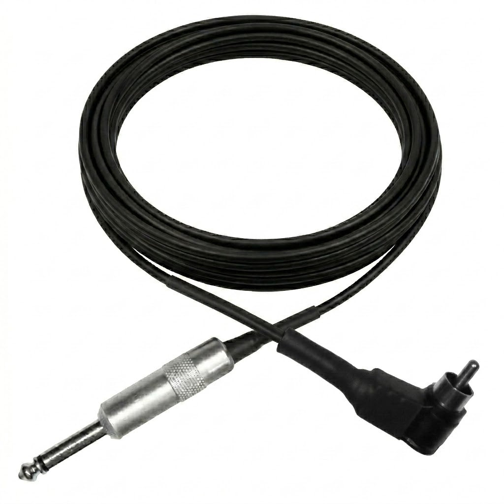 Black - RCA 90 Degree Clip Cord