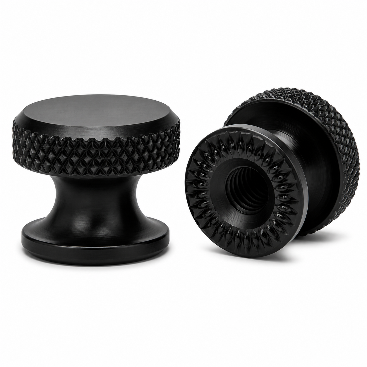 Blackened Knurled Brass Cap Nut