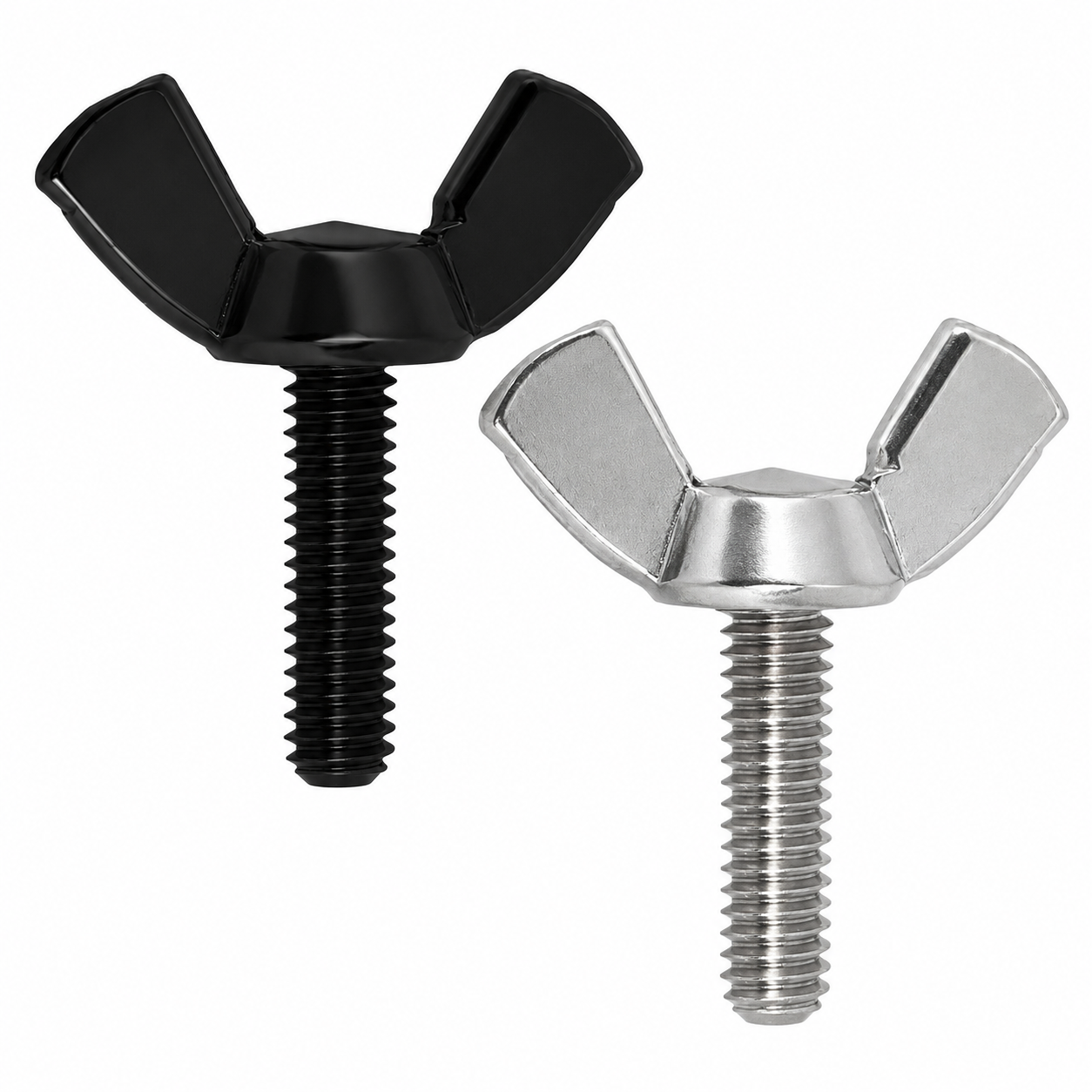 Blackened Long Wingnut Tube Vice Screws