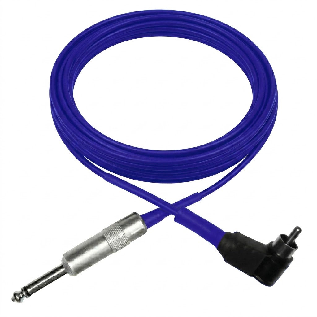 Blue - RCA 90 Degree Clip Cord
