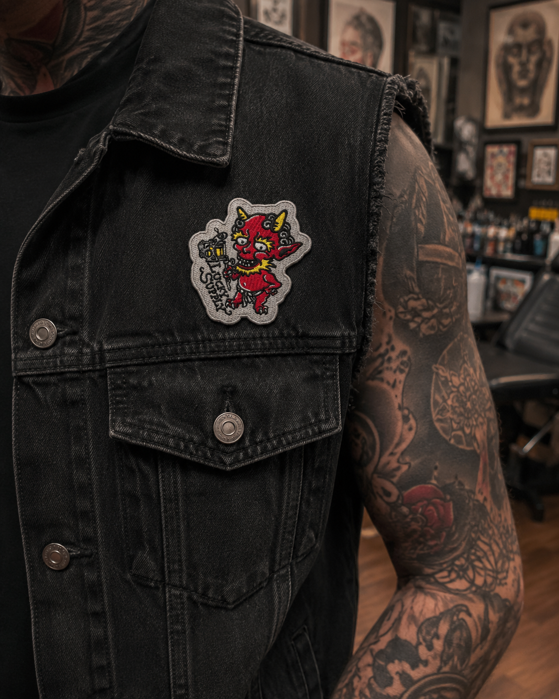 Brad Fink x Lucky Supply Hot Stuff Patch
