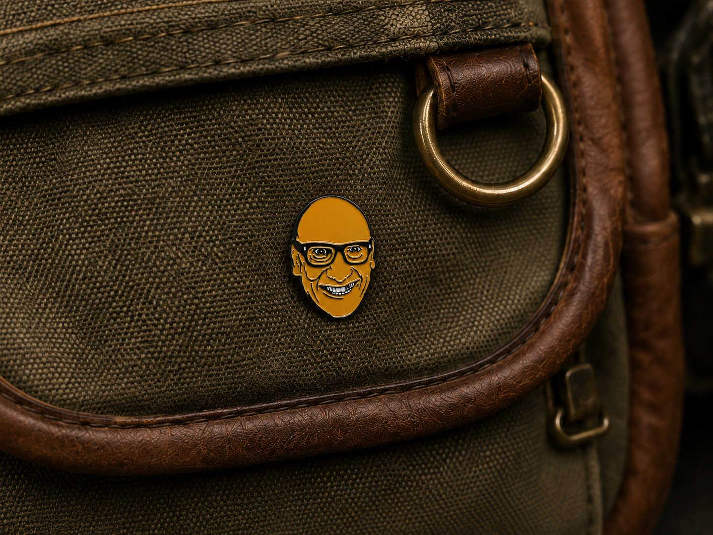 Brad Fink Face Enamel Pin