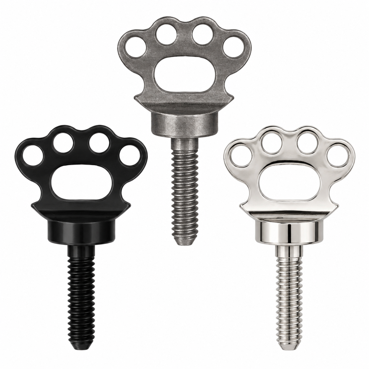 Blackened Brass Knuckles Tube Vice Screws