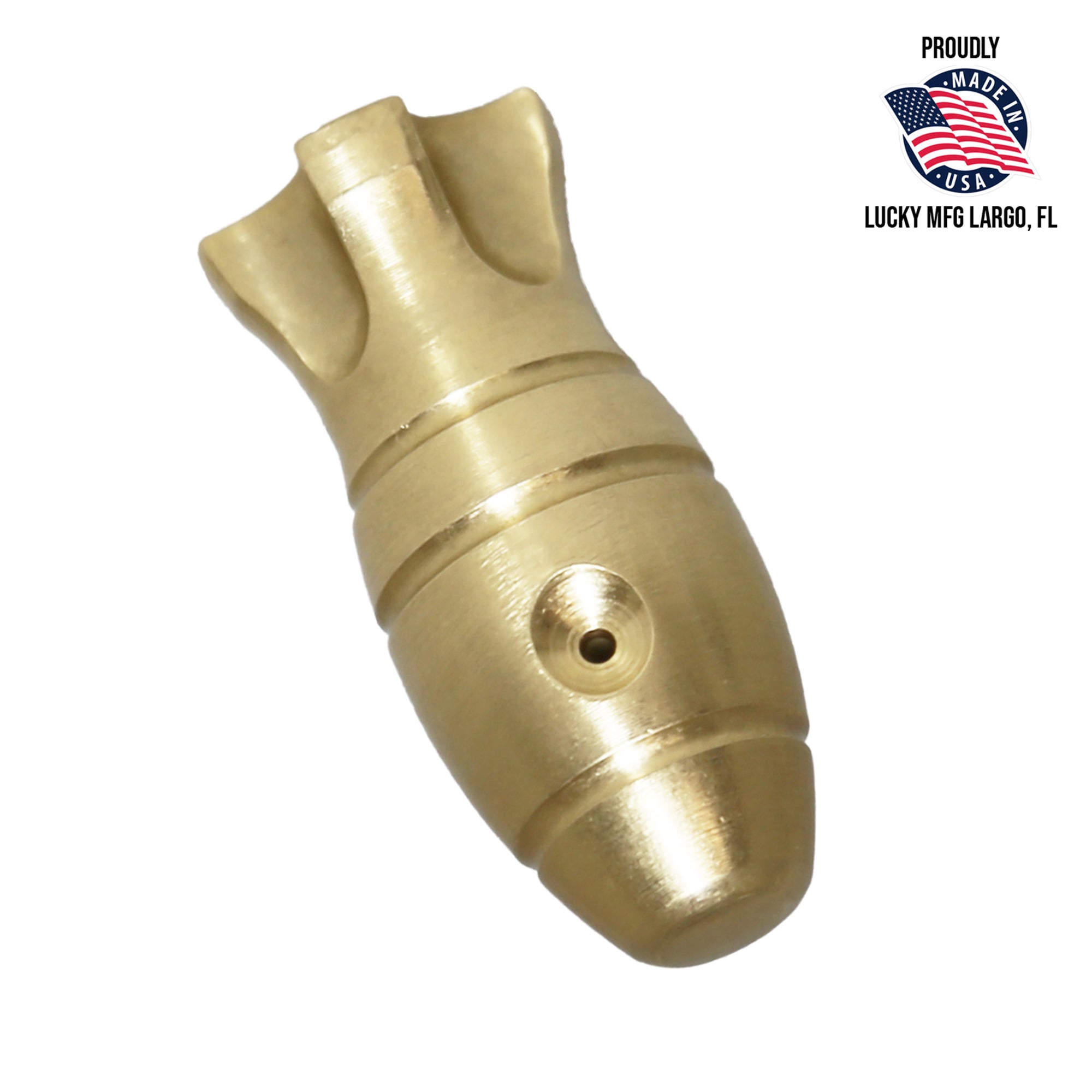 Lucky Rocket clip cord loader solid brass tattoo sleeve tool made in USA