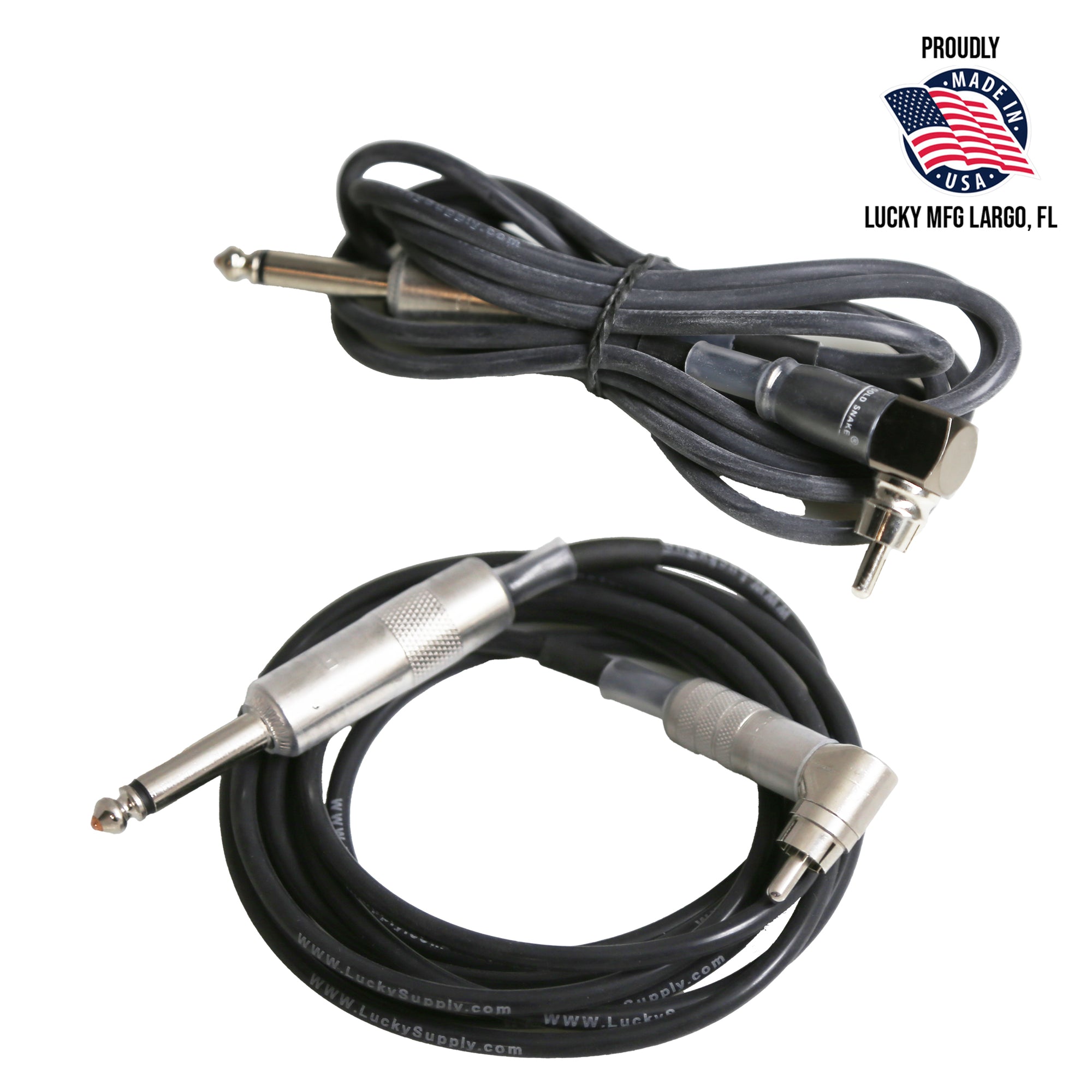 RCA 90 Degree Heavy-Duty Clip Cord by Lucky Supply
