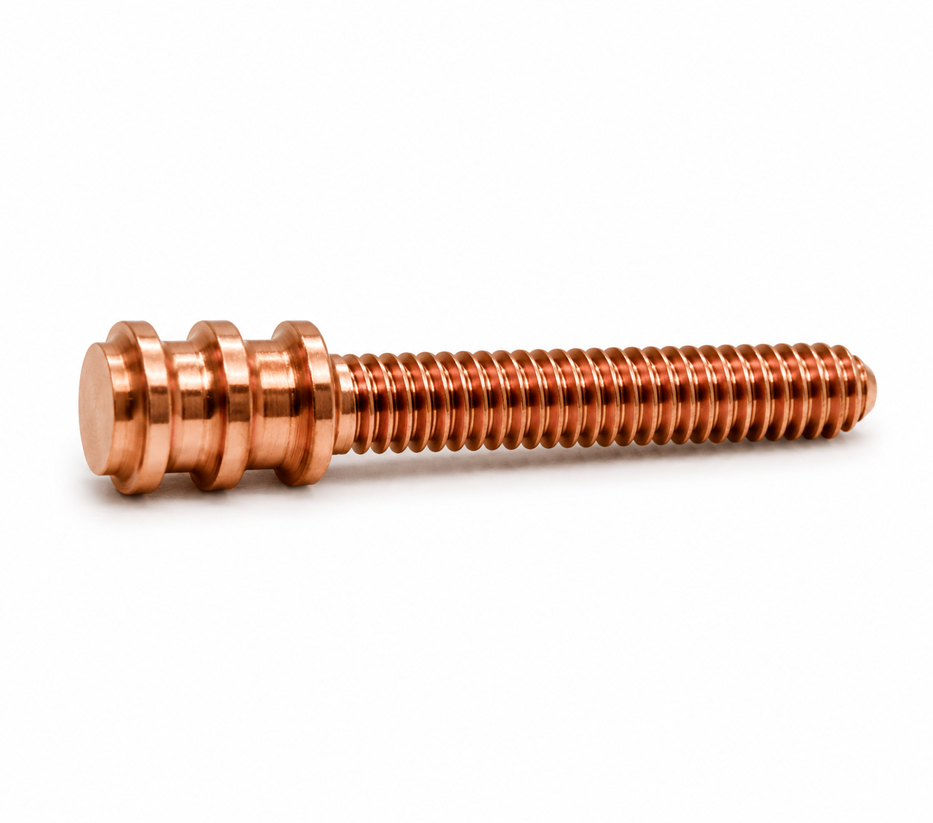Three Bevel Copper Contact Screw - 1.100" Total Length