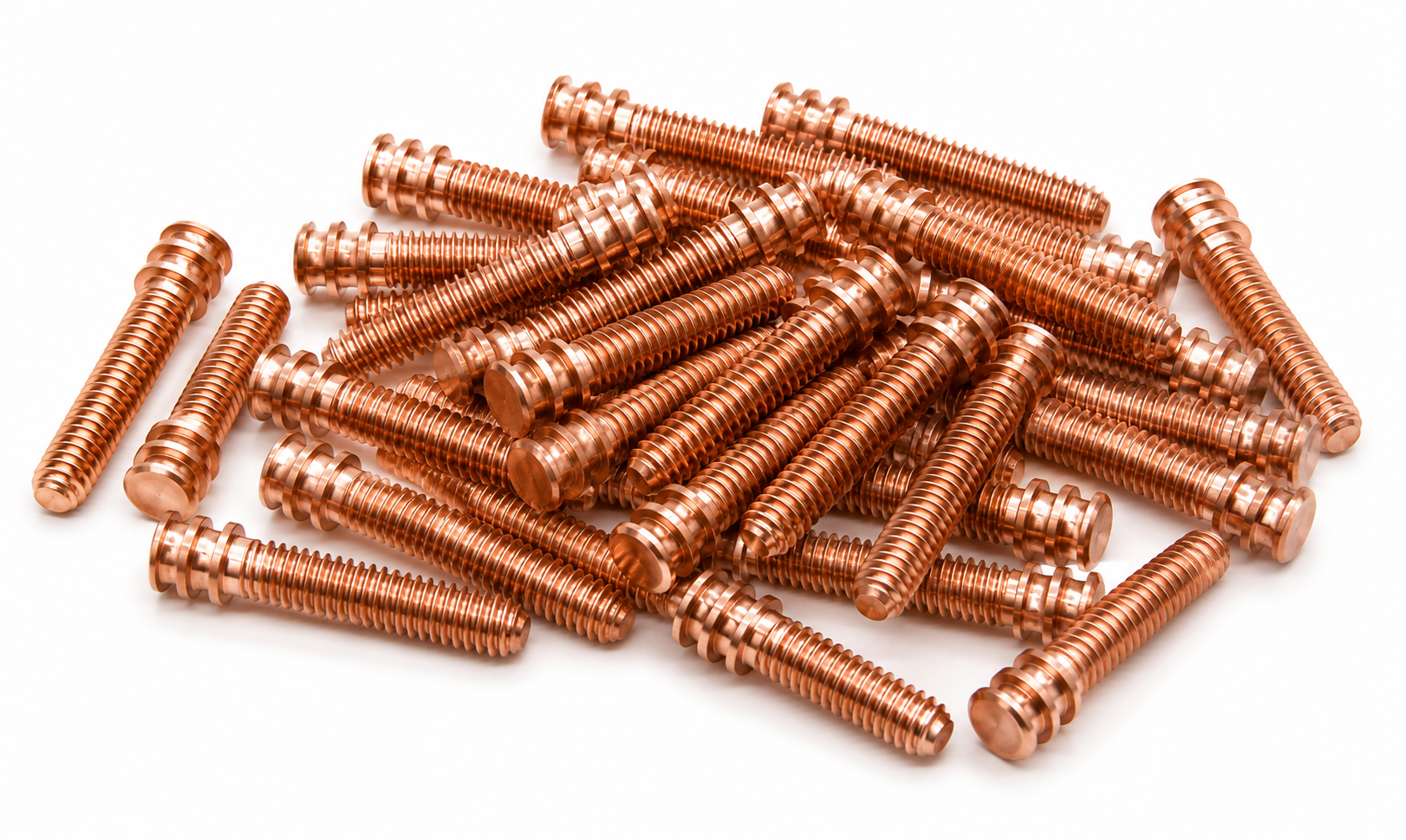 Three Bevel Copper Contact Screws