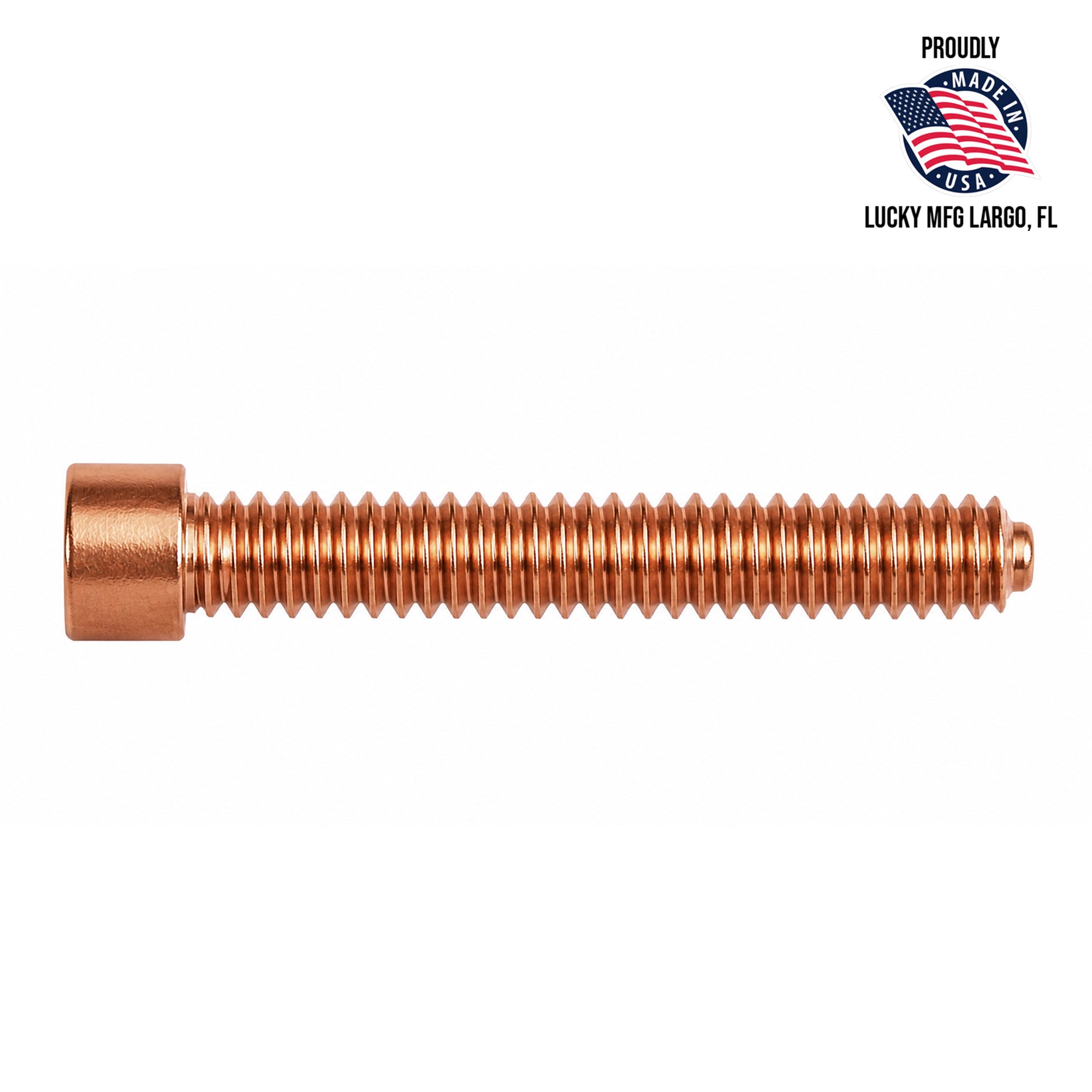 CS16 - Flat Top Copper Contact Screw 0.986" Total Length