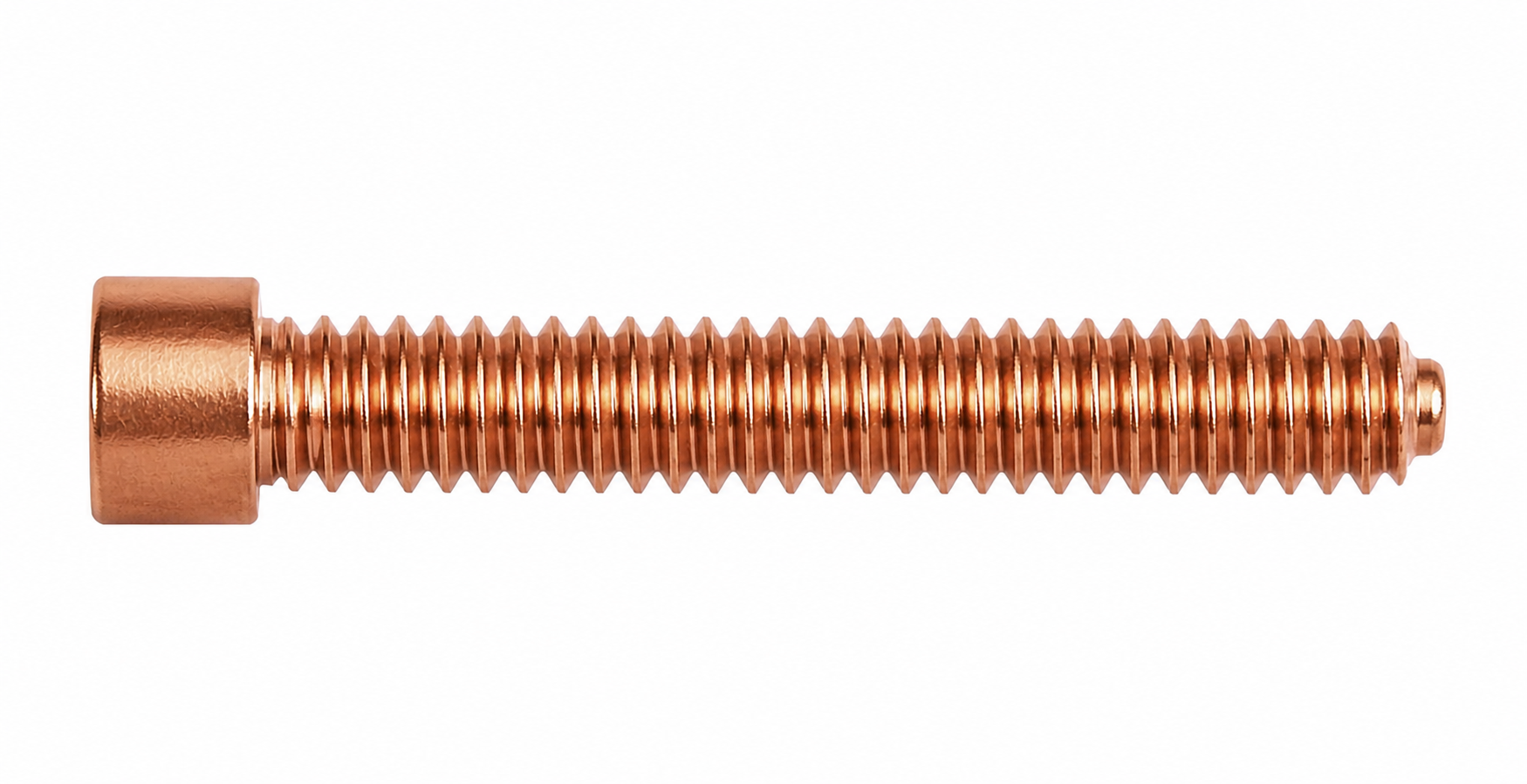 Flat Top Copper Contact Screw 0.986" Total Length
