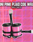 CW131 Mini Pink Plaid Coil Wrap