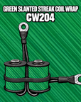 CW204 Green Slanted Streak Coil Wrap