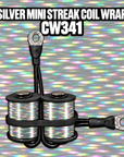 CW341 Silver Mini Streak Coil Wrap