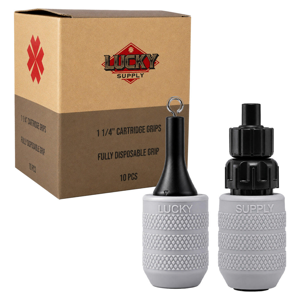 Lucky Supply Fixed Disposable Cartridge Grip with 1 1/4" Grip