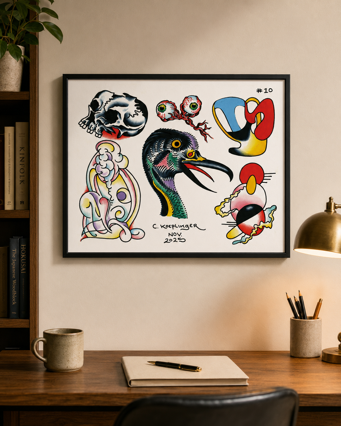 Chad Koeplinger Framed Flash Sheet on Wall