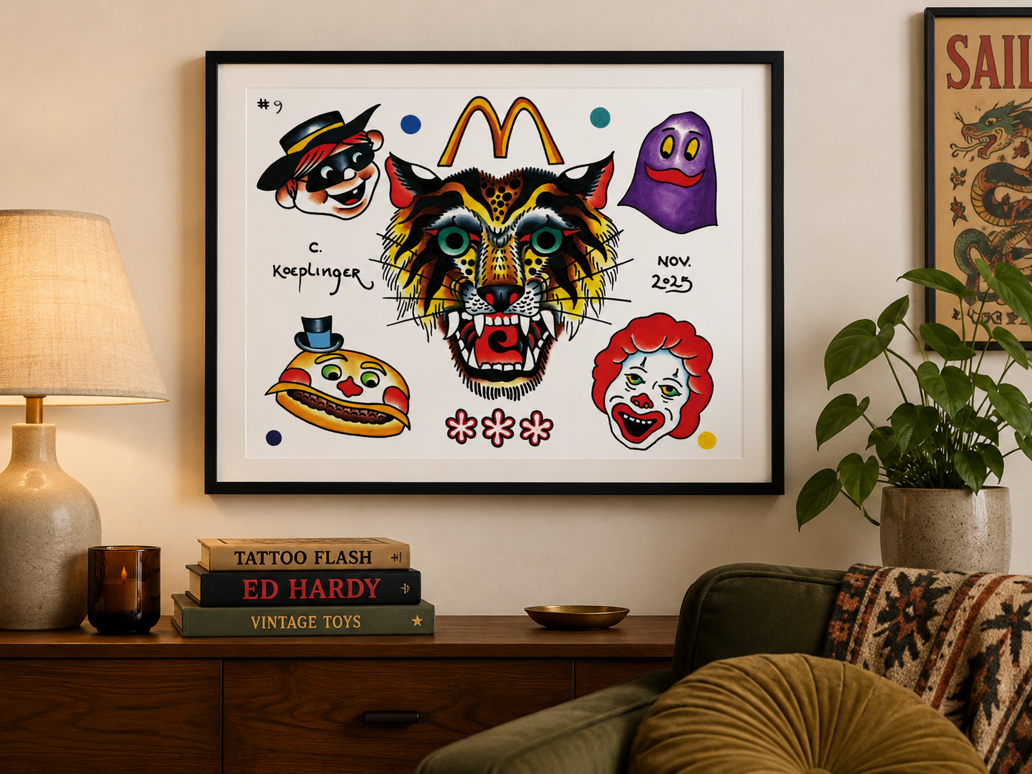 Chad Koeplinger McDonald's Flash Sheet on Wall