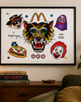 Chad Koeplinger McDonald's Flash Sheet on Wall