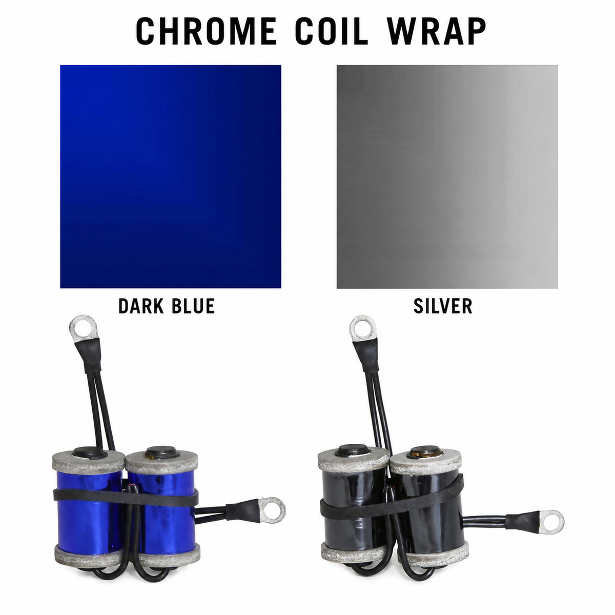 CW43 Dark Blue Chrome Coil Wrap