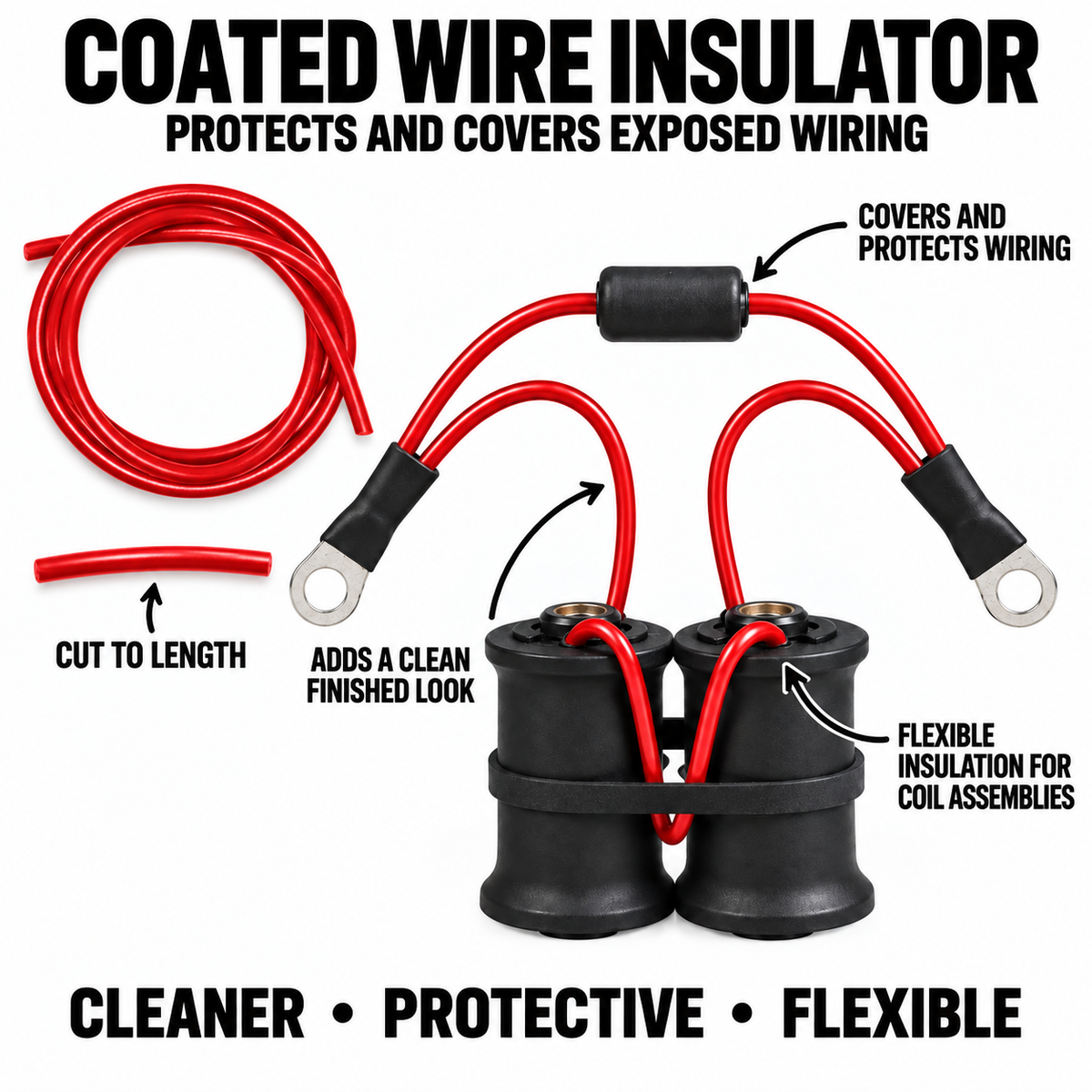 Black Coated Wire insulator