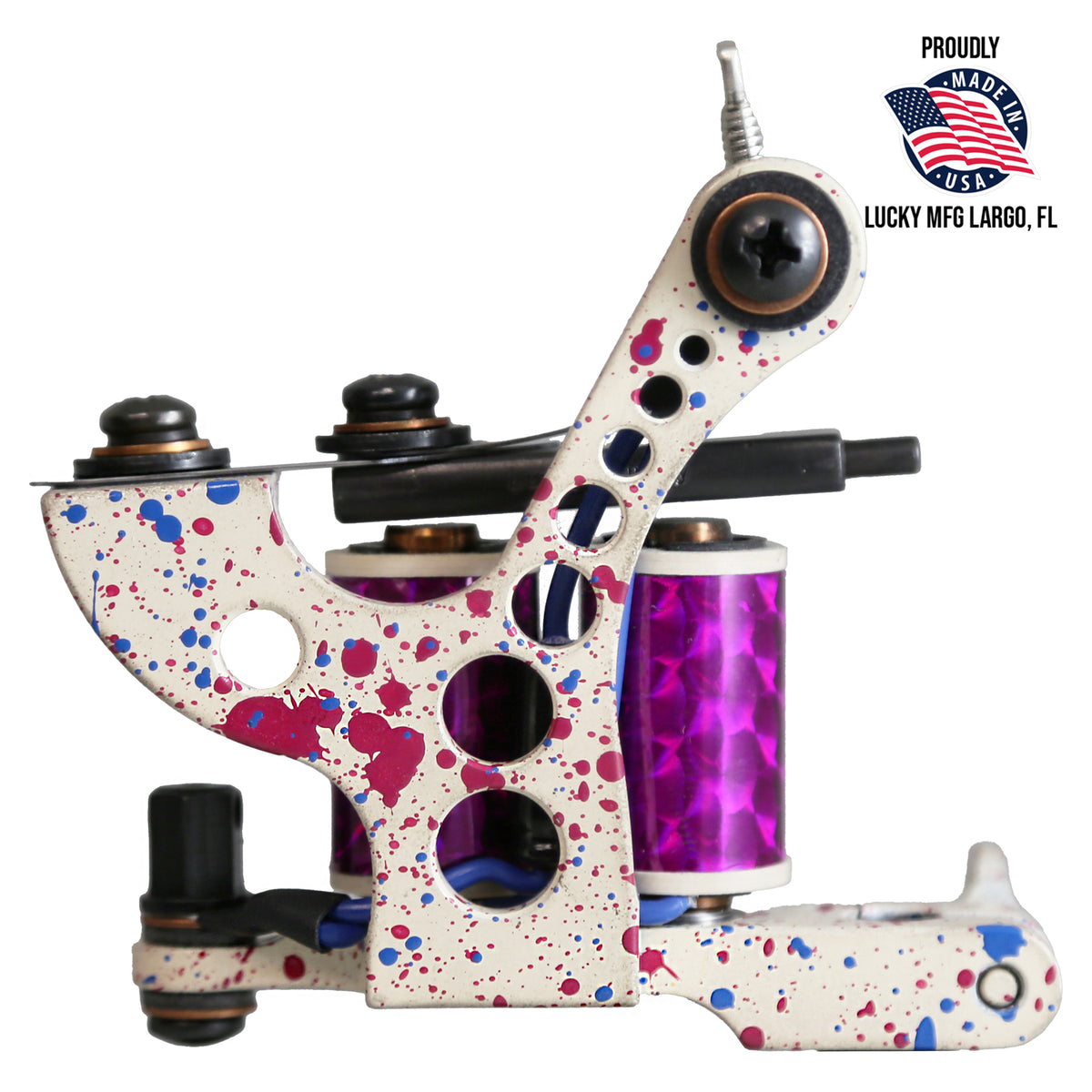 American-made Lucky MFG Coleman shader tattoo machine