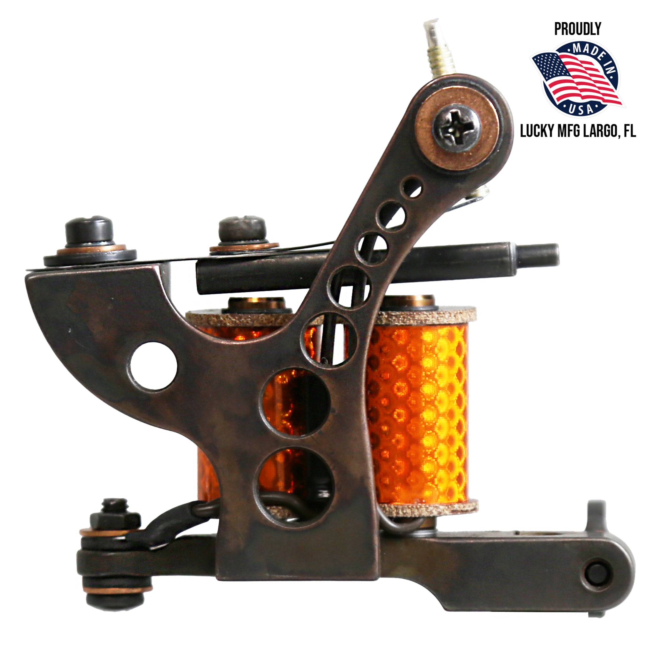 画材 Wizard shader tattoo machine Lucky Supply Drilled Coleman Shader | Lightweight Coil Tattoo