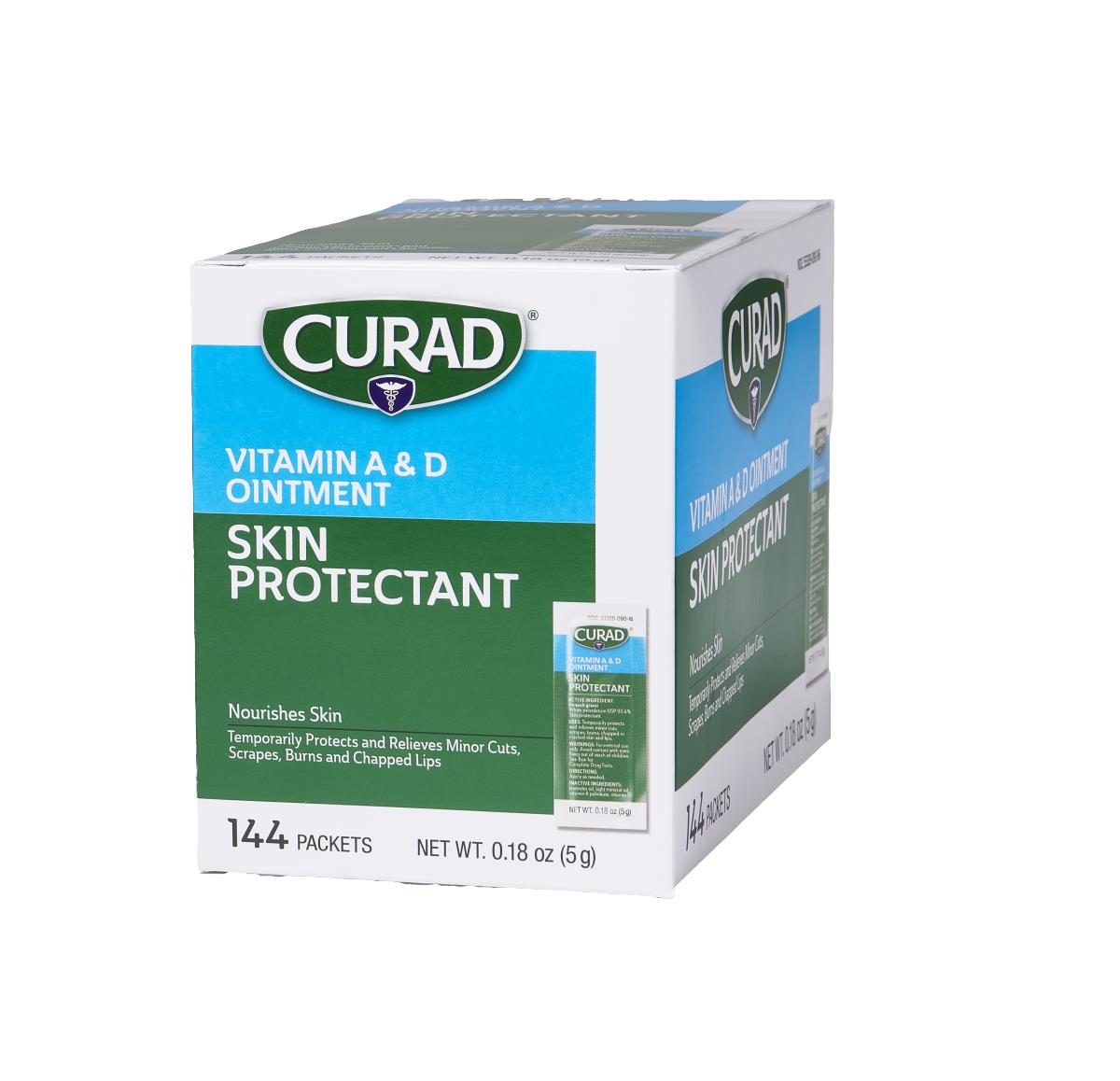 Curad Vitamin A & D Skin Protectant Foil Packs (144 Count)