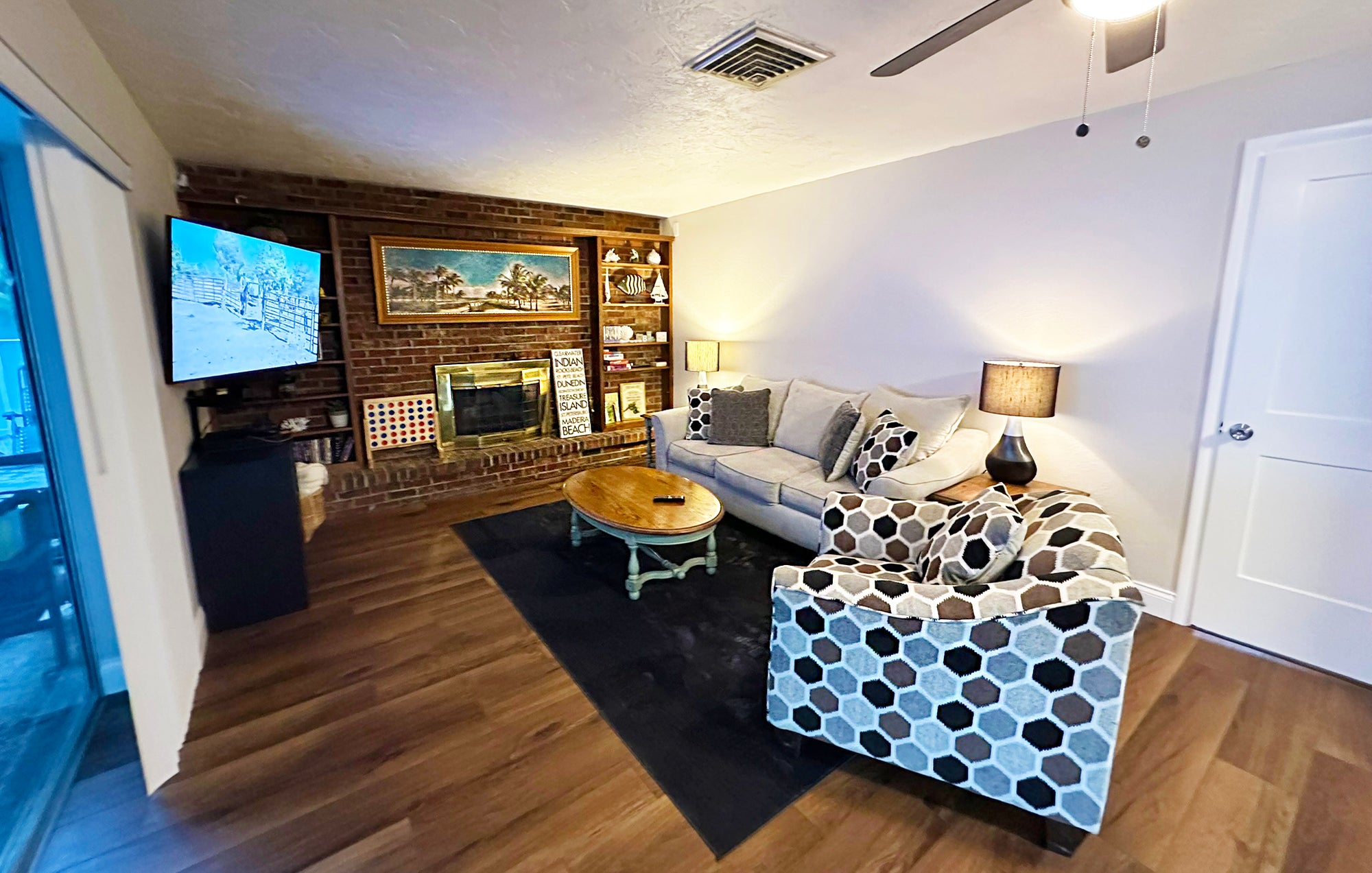 Den lounge space seating area