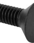 Black-Oxide 18-8 Stainless Steel Hex-Drive Flat Head Screws, 8-32 Thread Size, 1/2" Long