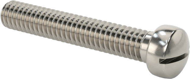 18-8 Stainless Steel Fillister Head Slotted 8-32 - 1/4"
