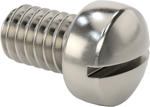 18-8 Stainless Steel Fillister Head Slotted 8-32 - 1/4"
