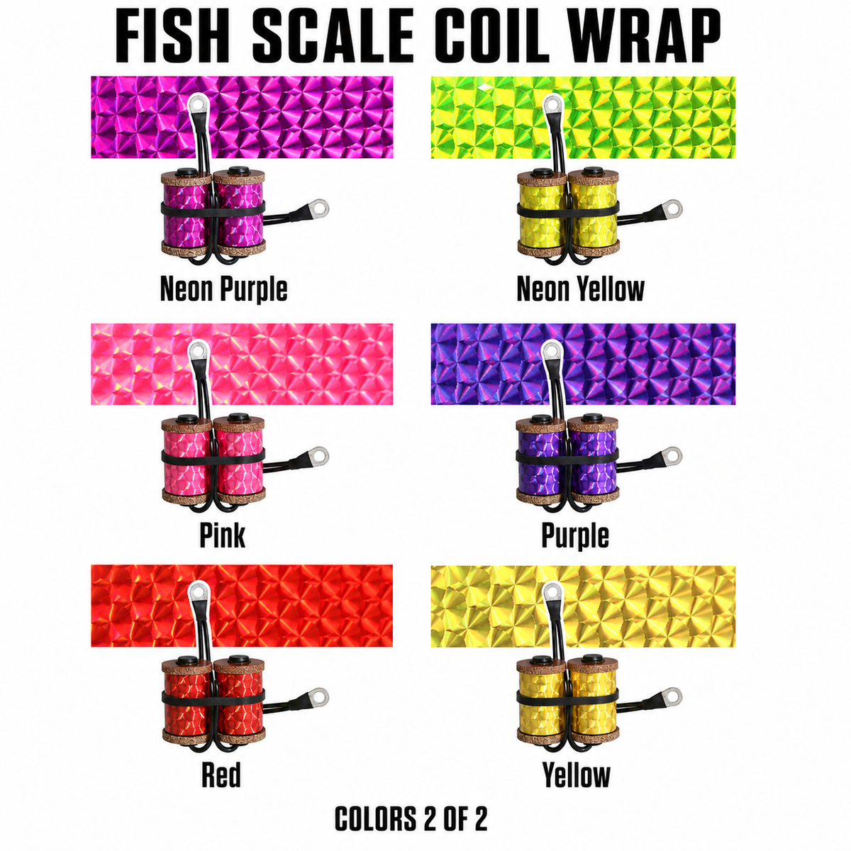 CW28 Aqua Fish Scales Coil Wrap