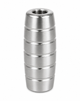 Five Eighths Inch Stainless Steel Ribbed Grip