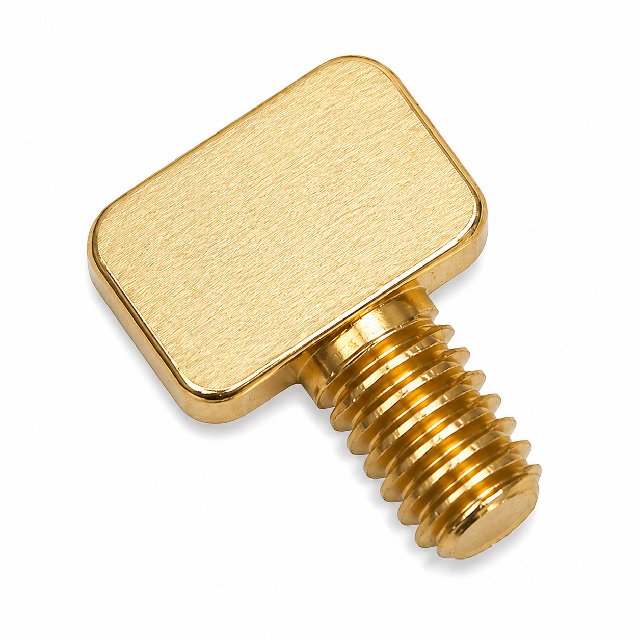 Flat Binding Post Screw - Brass