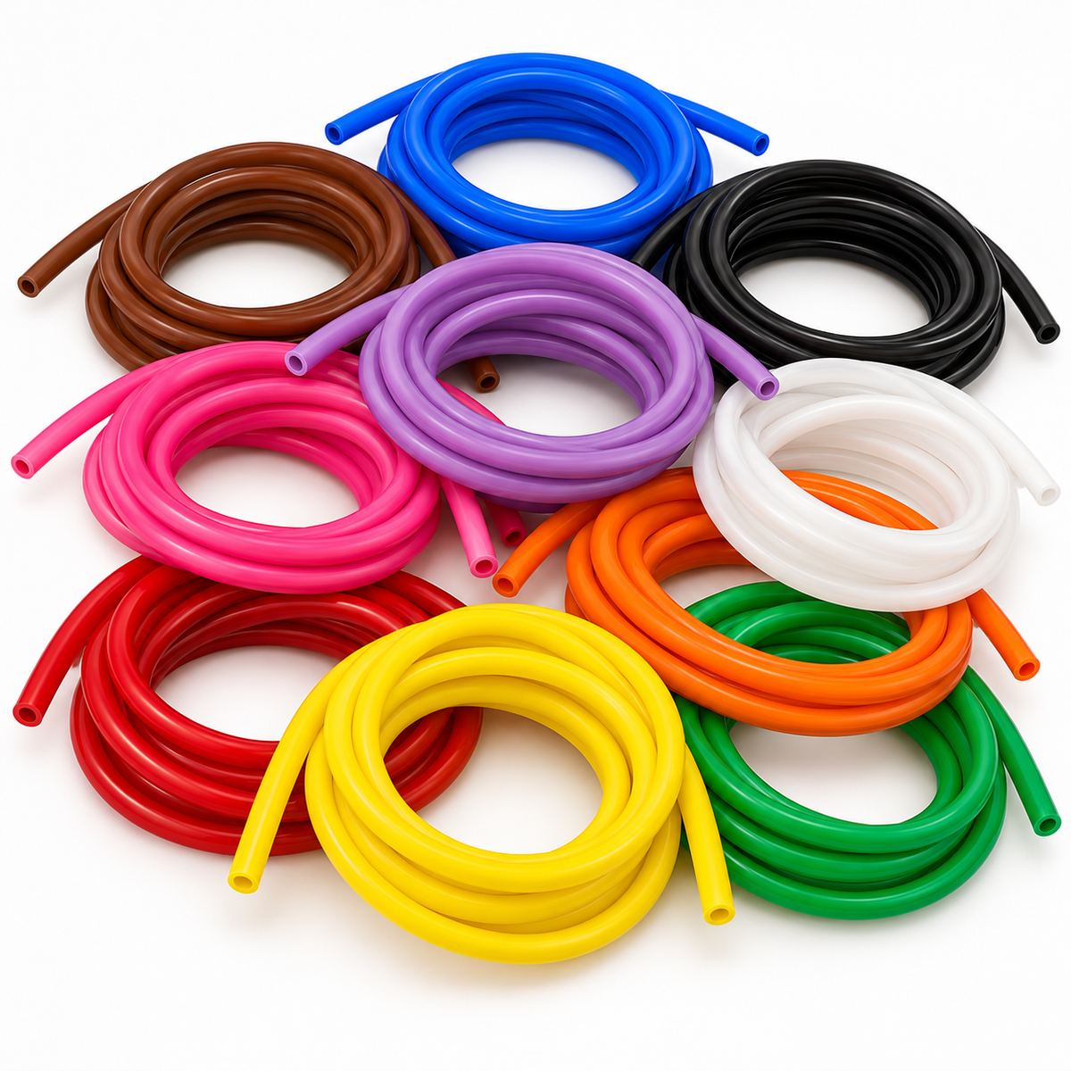 Hot pink flexible wire insulator sleeving
