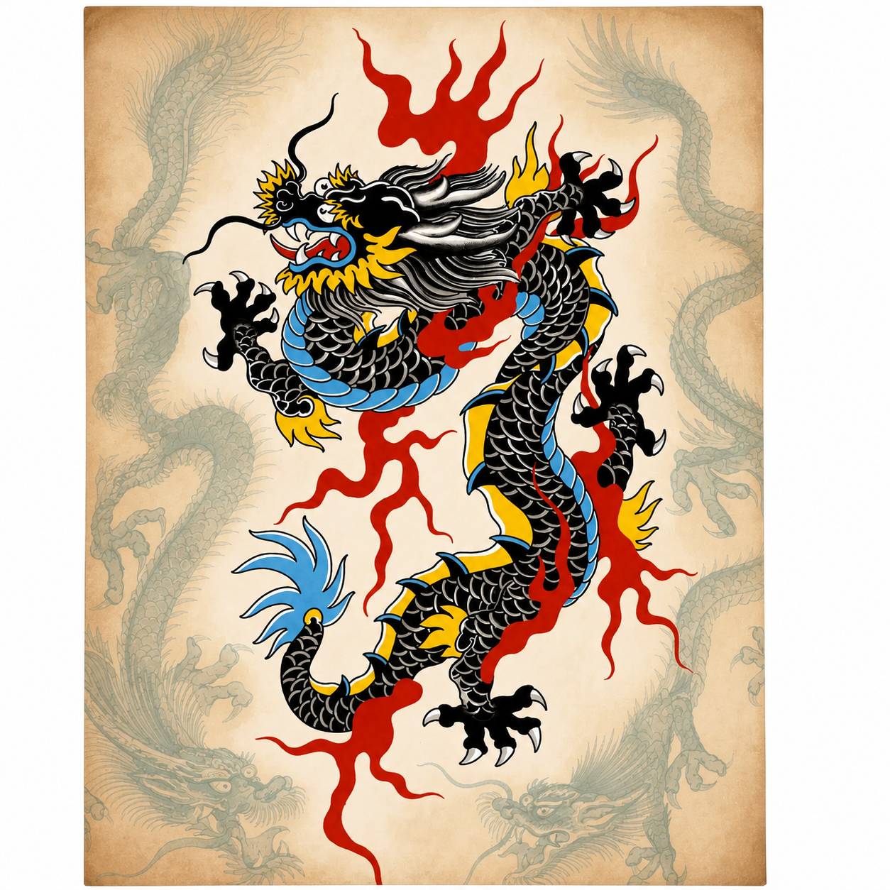 Limited Edition Dragon Print by Jeff Brown