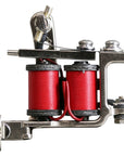 Lucky MFG Jonesy Style Flat Red coil liner tattoo machine – coils side