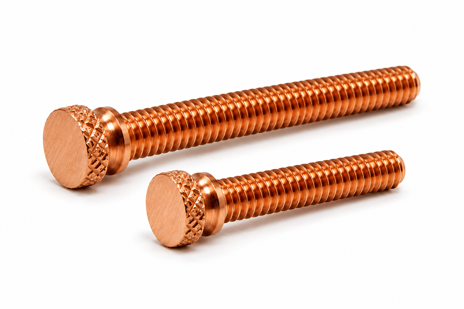 Long Knurled Copper Contact Screw